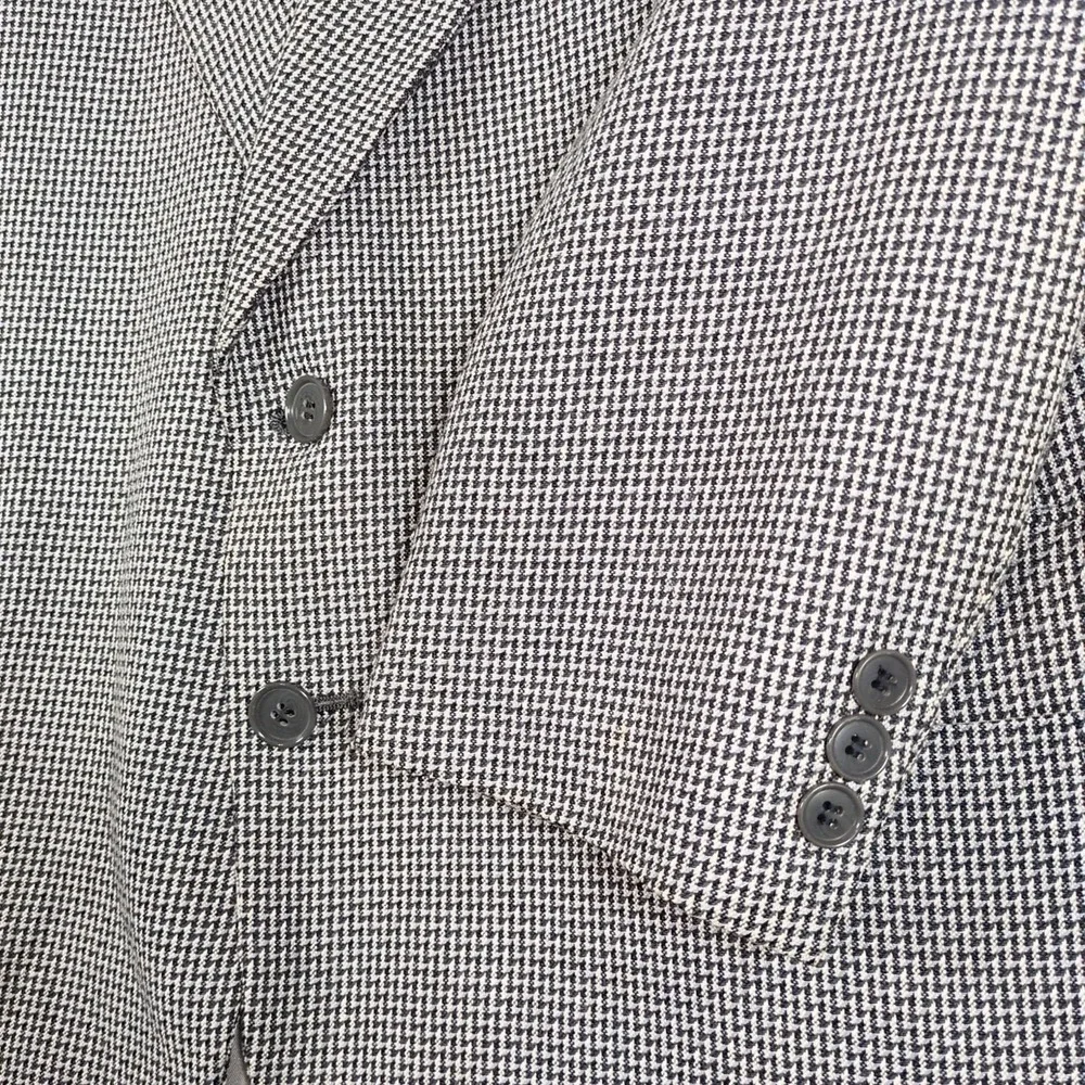 Vtg Pierre Cardin 42‎ SHORT Zig Zag Pattern Two Button Sports Coat Made In USA - Picture 2 of 8